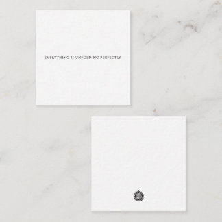 Everything Is Unfolding Perfectly Flat Note Card