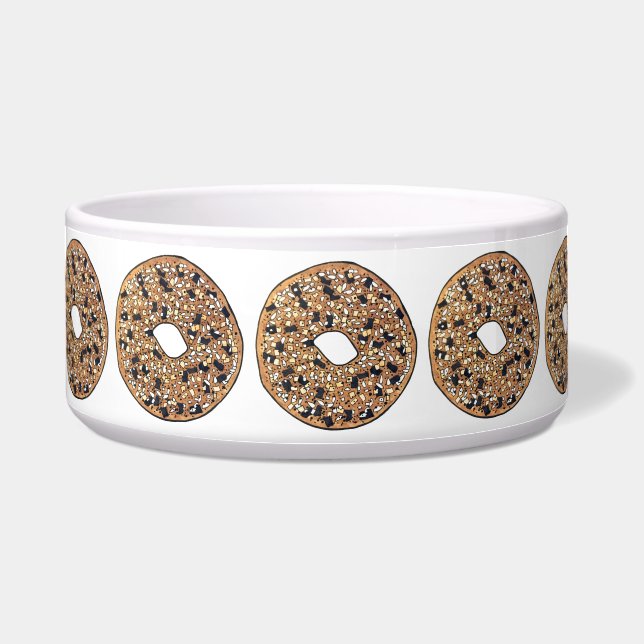 Everything Poppy Sesame Seed Bagel Breakfast Food Bowl (Front)
