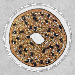 Everything Poppy Sesame Seed Bagel Breakfast Food Patch at Zazzle