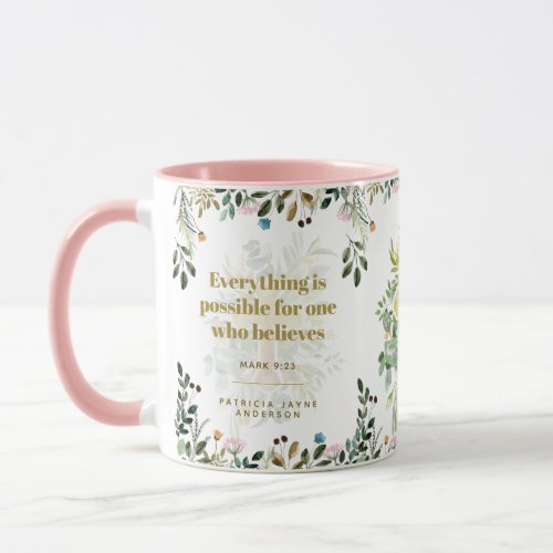 Everything Possible For One Who Believes Mark 923 Mug