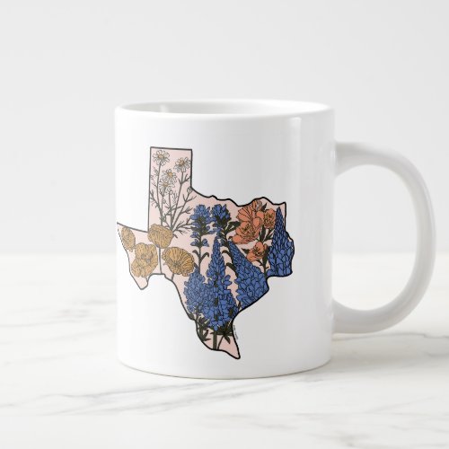 Everythingâs Prettier in Texas Giant Coffee Mug