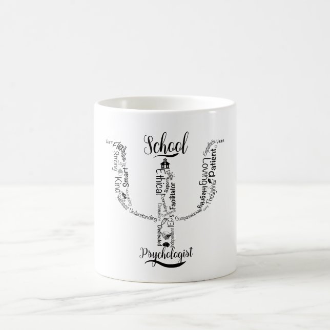 Everything school psychologist mug (Center)