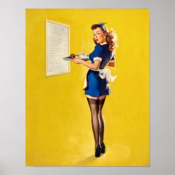 Everything Seems Awfully High Around Here Pin Up Poster by VintagePinupStore at Zazzle