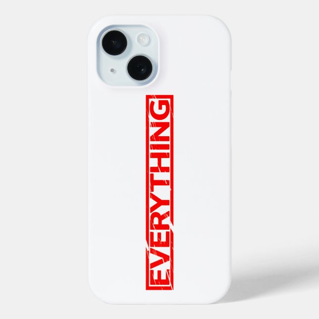 Everything Stamp Case-Mate iPhone Case (Back)