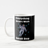 Funny Everything Start With Small Step' Travel Mug