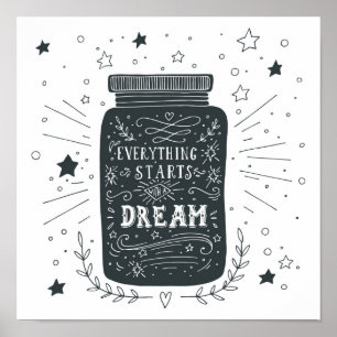Everything Starts With A Dream Poster