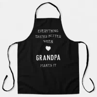 Customized Apron Everything Tastes Better When Grandma Makes It  Personalized Aprons Chef Gifts Grilling Apron For