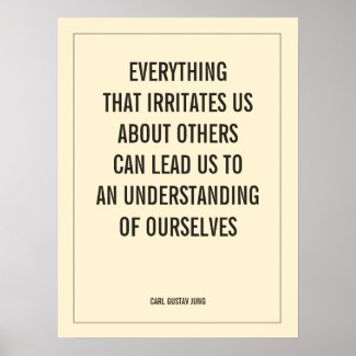 EVERYTHING THAT IRRITATES US ABOUT OTHERS CAN LEAD POSTER