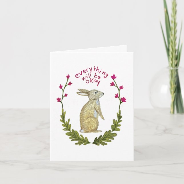 Everything Will Be Ok Greeting Card (Front)