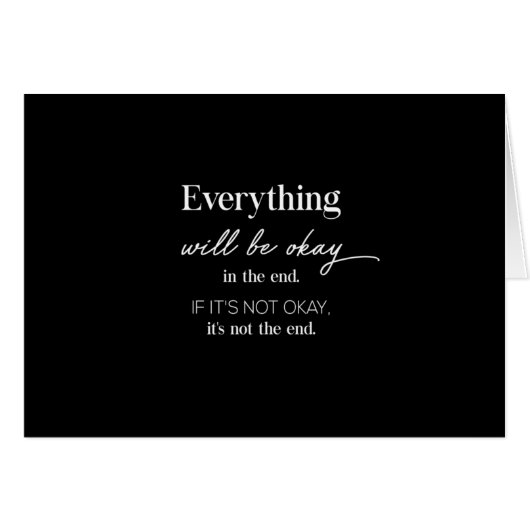 everything will be okay cards (Front Horizontal)