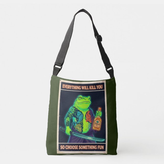 Everything Will Kill You Frog Crossbody Bag (Front)