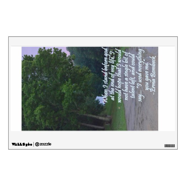 Everything You Gave Wall Sticker (Front)