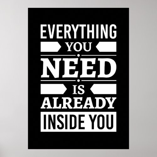 Everything You Need is Already Inside You Poster