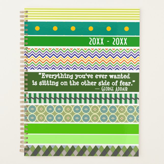 Everything you've ever wanted, Encouragement Green Planner (Front)