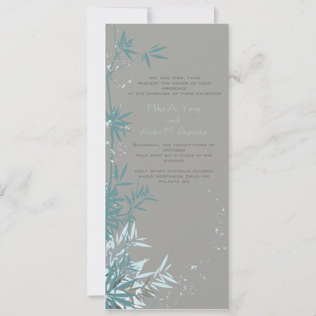 Everything Zen Wedding Invitation (Front)