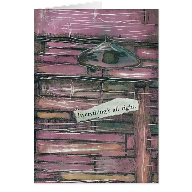 Everything's all right, Old Light Mixed Media Cards (Front)