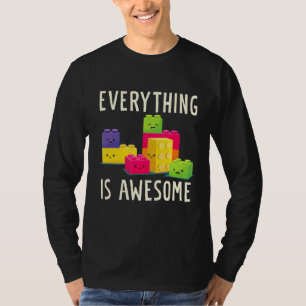 Everything's Awesome Building Blocks Puzzle T-Shirt