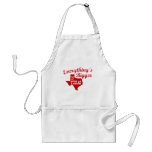 Everything's bigger in Texas State Shape Apron