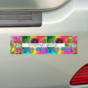 everything's groovy bumper sticker
