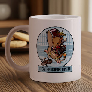 Everything's Under Control Bandicoot One Man Band Giant Coffee Mug