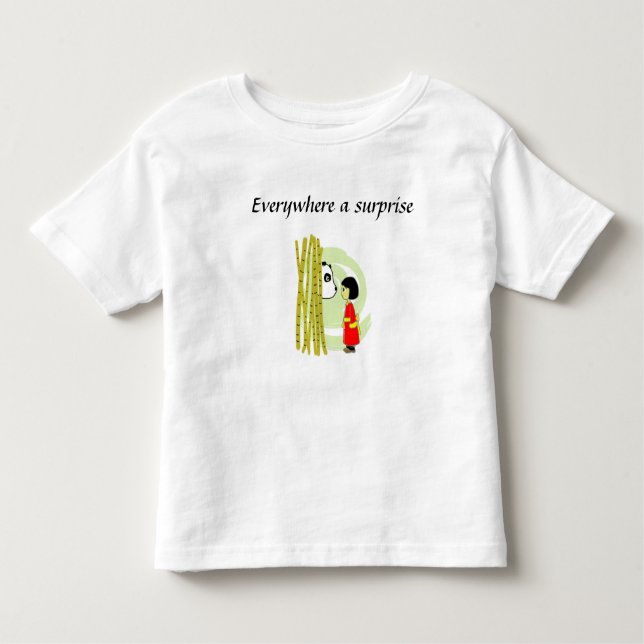 Everywhere a surprise toddler t-shirt (Front)