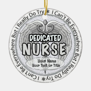 Everywhere nurse ceramic ornament
