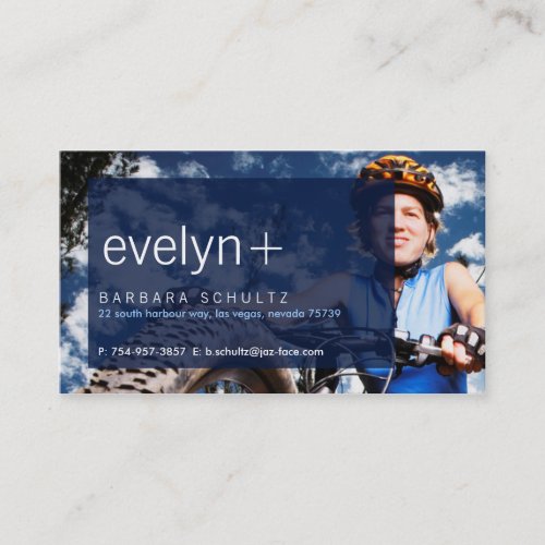 Eves Face blue Business Cards