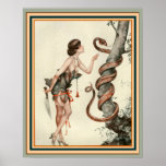 "Eve's Revenge" 16 x 20 Poster<br><div class="desc">Parisian Art Deco Poster entitled "Eve's Revenge"  16 x 20</div>