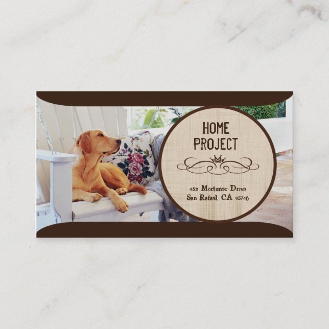 Evey's Home Project Business Cards (Front)
