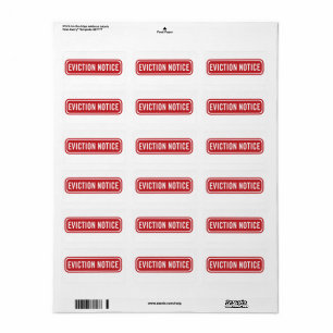 Eviction Notice Office  Label