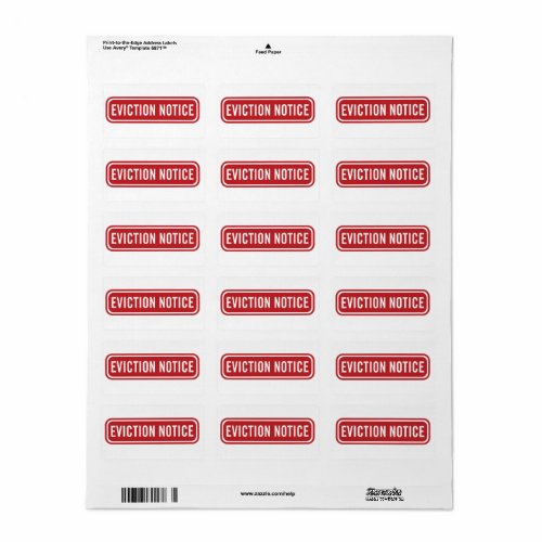 Eviction Notice Office  Label