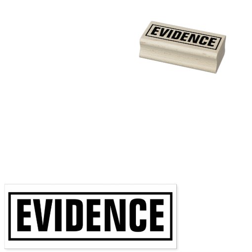 Evidence Confidential Crime Game Role Play Rubber Rubber Stamp 