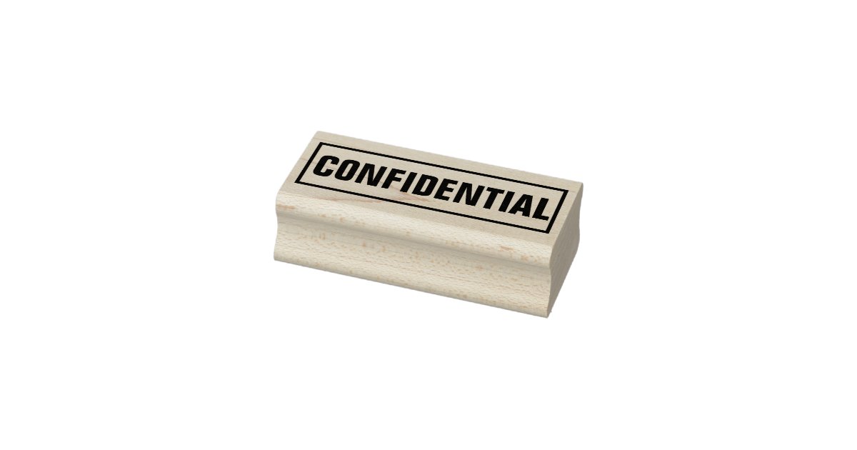 Evidence confidential crime game role play rubber stamp Zazzle