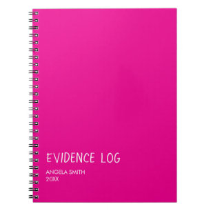 Evidence Log Notebook – Funny Dark Humor Journal, 