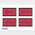 Evidence Tag Rectangular Stickers | Zazzle