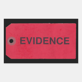Evidence Tag Rectangular Stickers