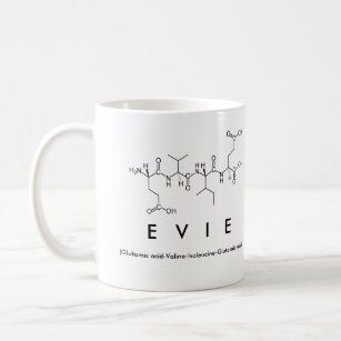 Evie peptide name mug