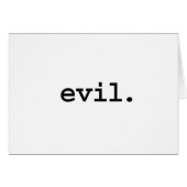 evil. (Front Horizontal)