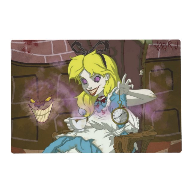Evil Alice Halloween Placemat (Front)
