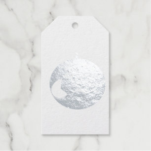 Evil Apple with Scar Halloween Custom Foil Gift Tags