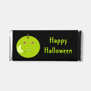 Evil Apple with Scar Halloween Custom Hershey Bar Favors