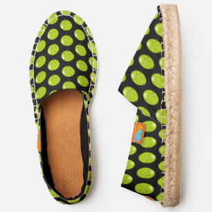 Evil Apple with Scar Halloween Patterned Espadrilles