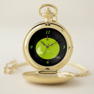 Evil Apple with Scar Halloween Pocket Watch
