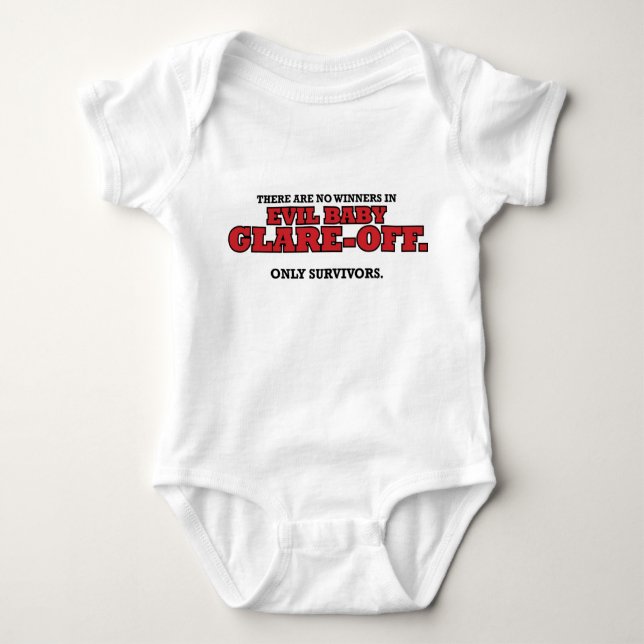 Evil Baby Glare-Off Tournament Commemorative Onesi Bodysuit (Front)