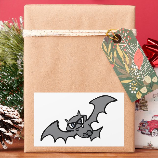 Evil Bat Rectangular Sticker (Creator Uploaded)