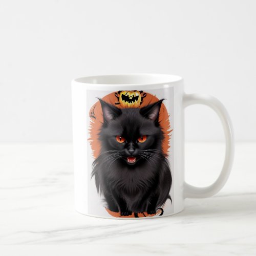 Evil Black Cat Mug