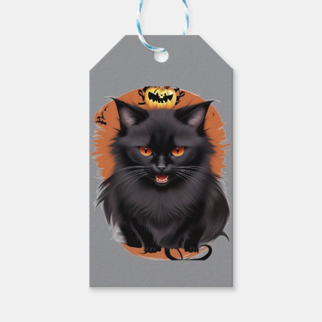 Evil Black Cat Tags (Front)
