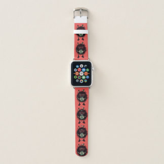 Evil Book Lover Character - Edgy Reading Apple Watch Band
