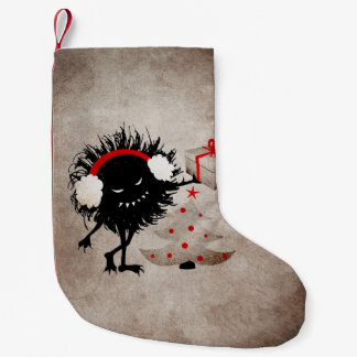 Evil Bug Gives Christmas Present Small Christmas Stocking