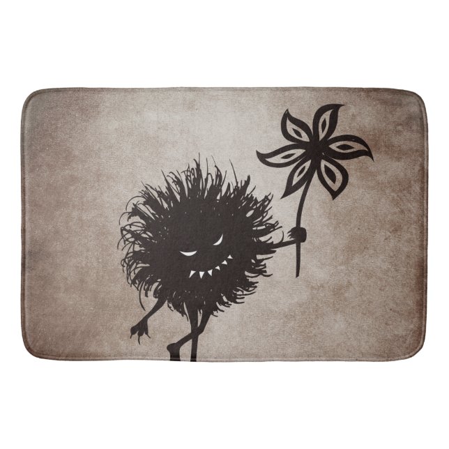 Evil Bug Gives Flower Vintage Bathroom Mat (Front)